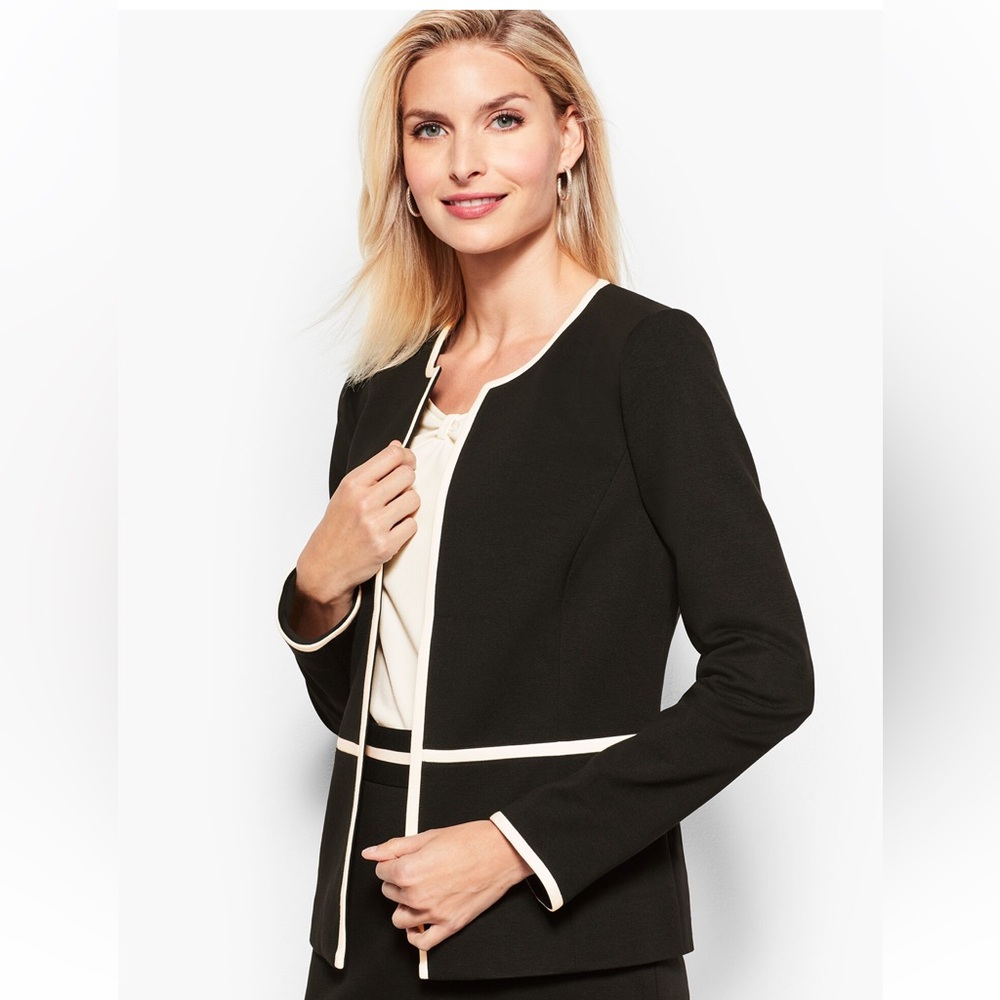 Talbots, Women’s Italian luxe knit jacket, size 6